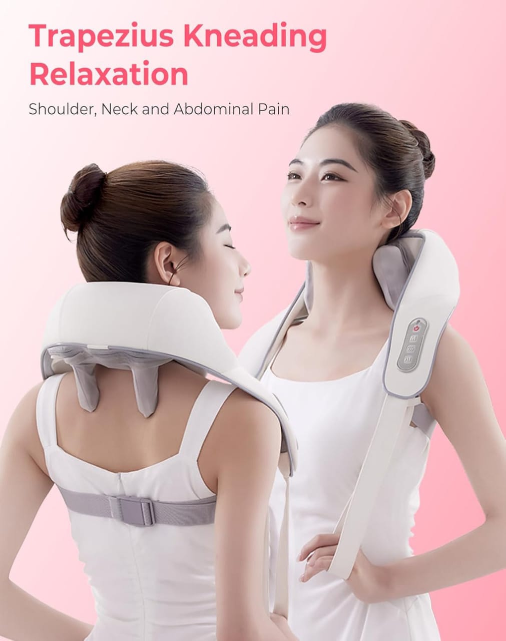 Back Pillow With Heating Function Message Pillow for Home Free Belt Deep 5d Kneading for Women Men With Heat Neck Pain Relief