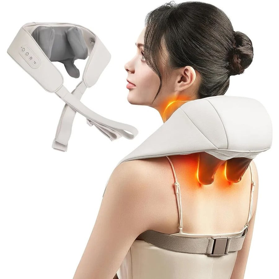 Back Pillow With Heating Function Message Pillow for Home Free Belt Deep 5d Kneading for Women Men With Heat Neck Pain Relief - Image 2