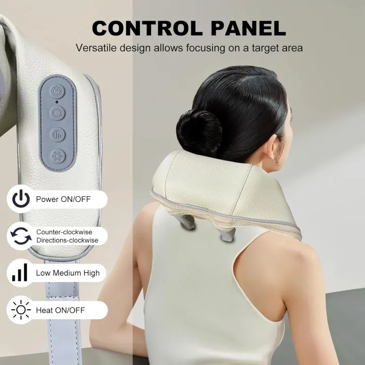 Back Pillow With Heating Function Message Pillow for Home Free Belt Deep 5d Kneading for Women Men With Heat Neck Pain Relief - Image 3