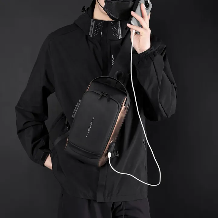 Anti-Theft Cross Body Bag – Secure Chest & Shoulder Sling Bag for Men & Women – Multi-Pocket Travel Crossbody Bag with Adjustable Strap (Random Colour) - Image 3